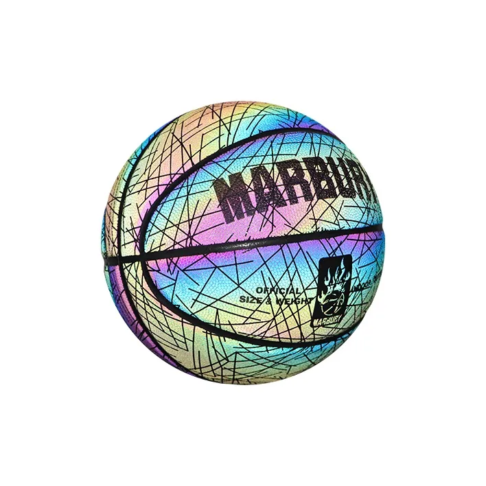 MARBURY Reflective Luminous Series Synthetic Leather Basketball Starry Sky Rainbow Size 7 Training-2