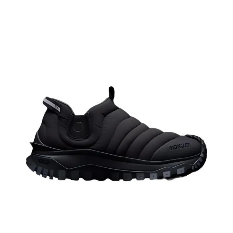 Moncler Trailgrip Wear Resistant Low Top Casual Shoes Women's Black-1