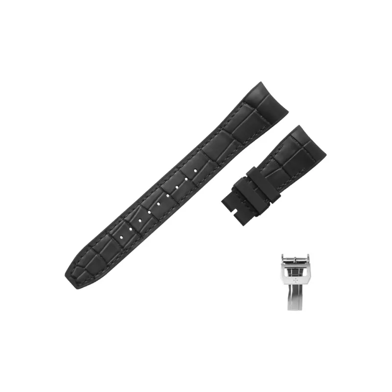 VAGENARI Fluoroelastomer Strap Compatible With IWC Universal Big Pilot 46mm IW500916 Watch Band Unisex-4