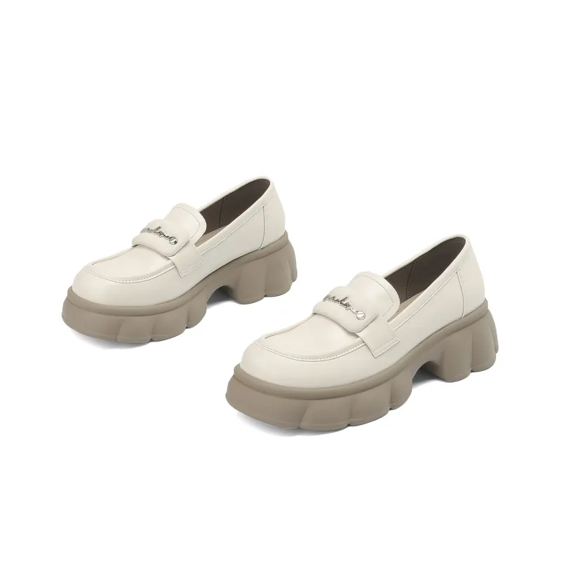 JOSINY Loafers 5.5cm Women's Black/Ecru-8