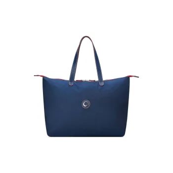 DELSEY Recycled Polyester Tote Bag Shopping Bag Shoulder Bag Handbag Unisex Blue