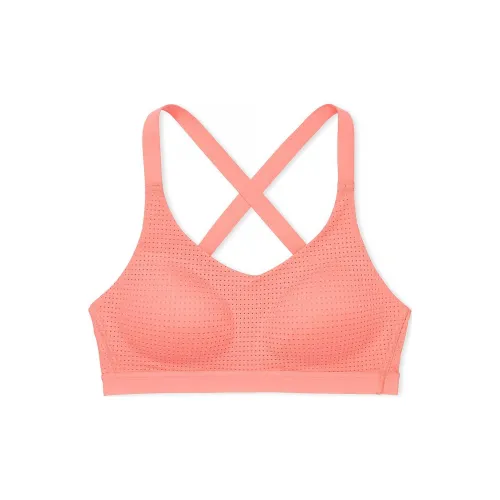 Victoria's Secret Lightweight Mesh Sports Bra / Coral Crush Bra Women's Coral Pink