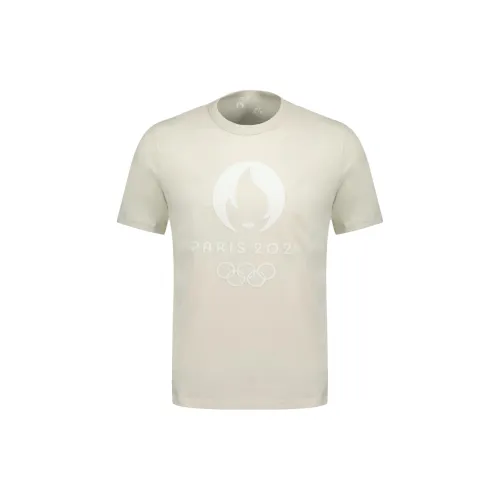 Le Coq Sportif T-Shirts Unisex Beige