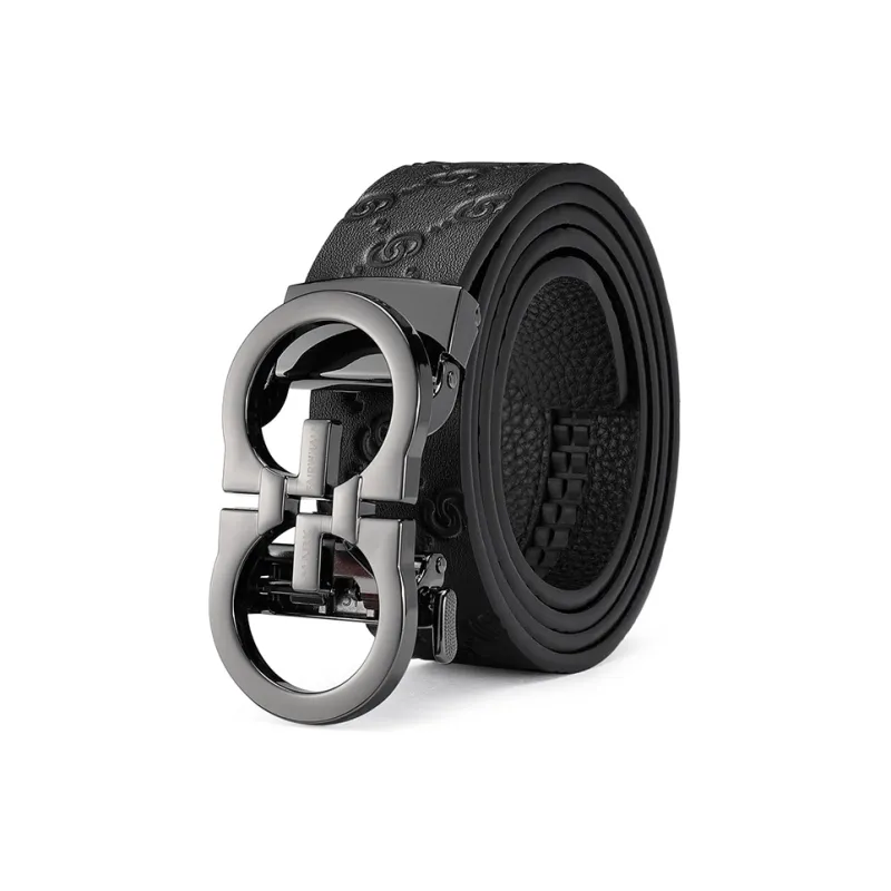 FAIRWHALE Top Grain Cow Leather Belt Men's Width 3.5CM-1