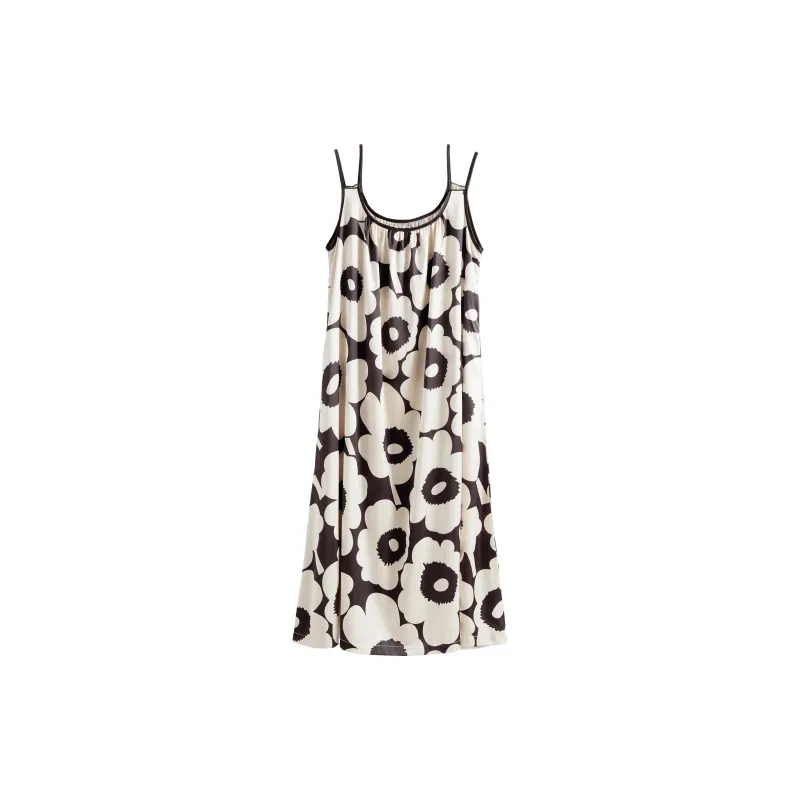 XUANZHITING Nightgown Women's Black-0