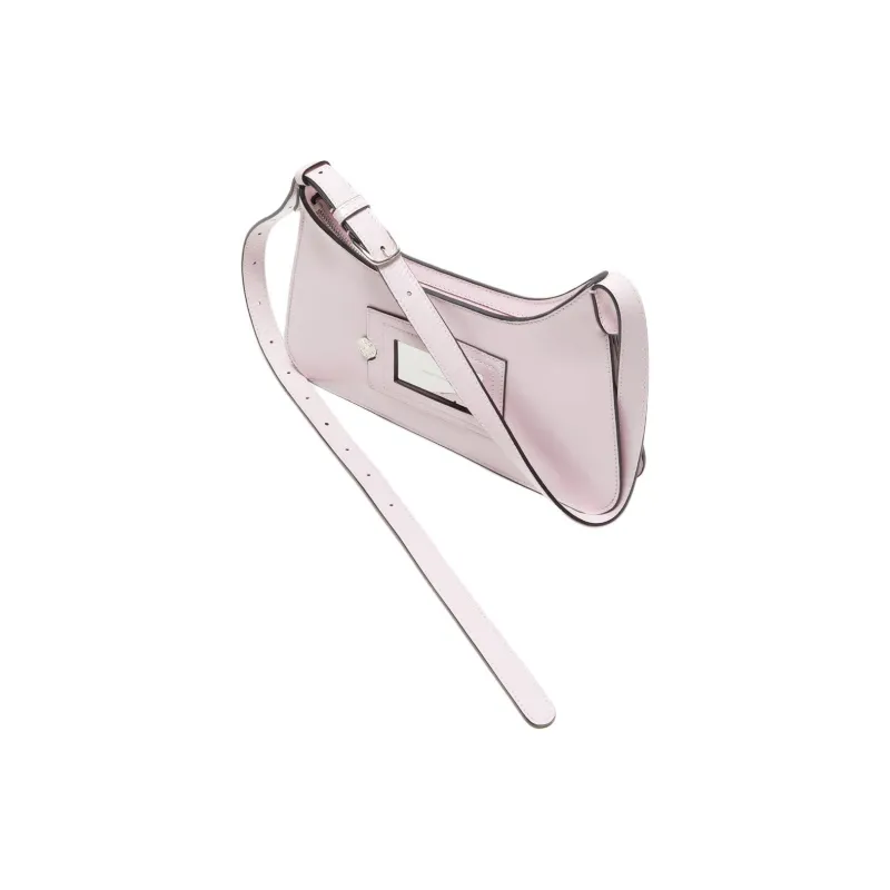 Acne Studios Platt Series Soft Wrinkle Leather Portable Crossbody Bag Shoulder Bag Mini Women's Light Pink-1