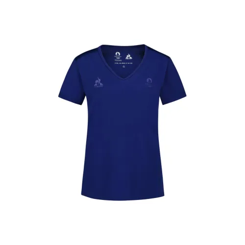 Le Coq Sportif T-Shirts Women's Dark Blue