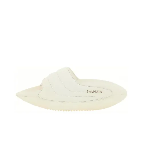 BALMAIN Slide Slippers Women's White