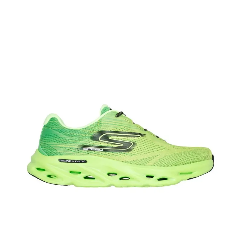 Skechers Go Run Speed Cushioning Anti Slip And Wear Resistant Low Top Casual Running Shoes Men's Green-1