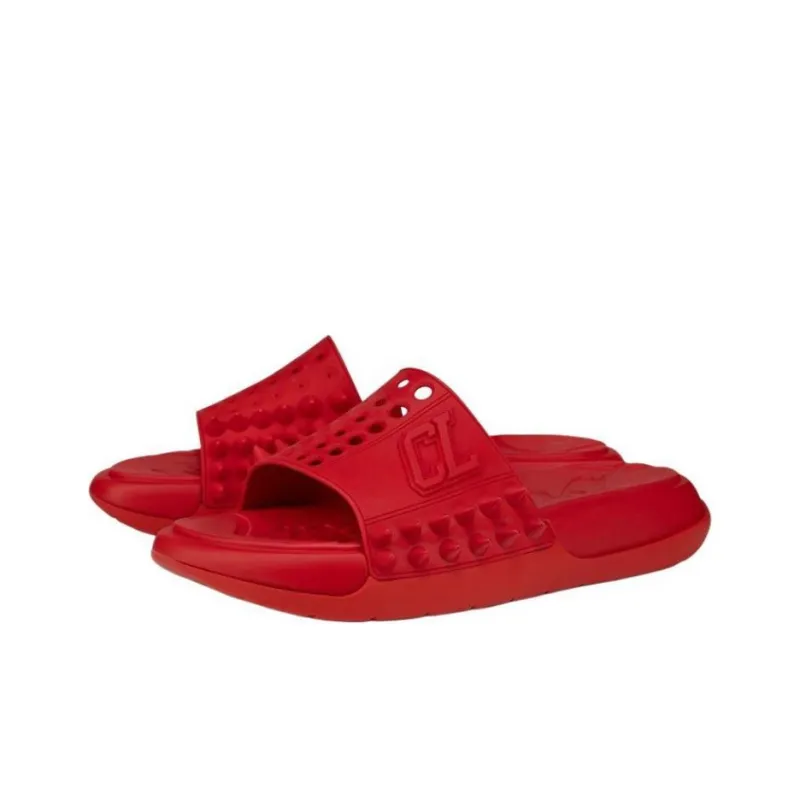CL LUBOTING Slide Slippers Men's Red-2