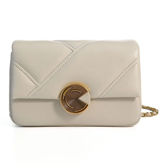 H YXIANG Cow Leather Shoulder Bag, Crossbody Bag Regular Women's Beige/Black/Yellow-0