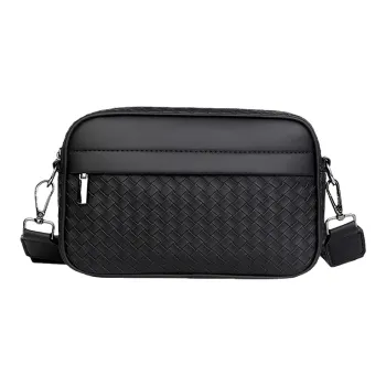 ALNI BITTON PU Camera Bag, Crossbody Bag Regular Men's Black