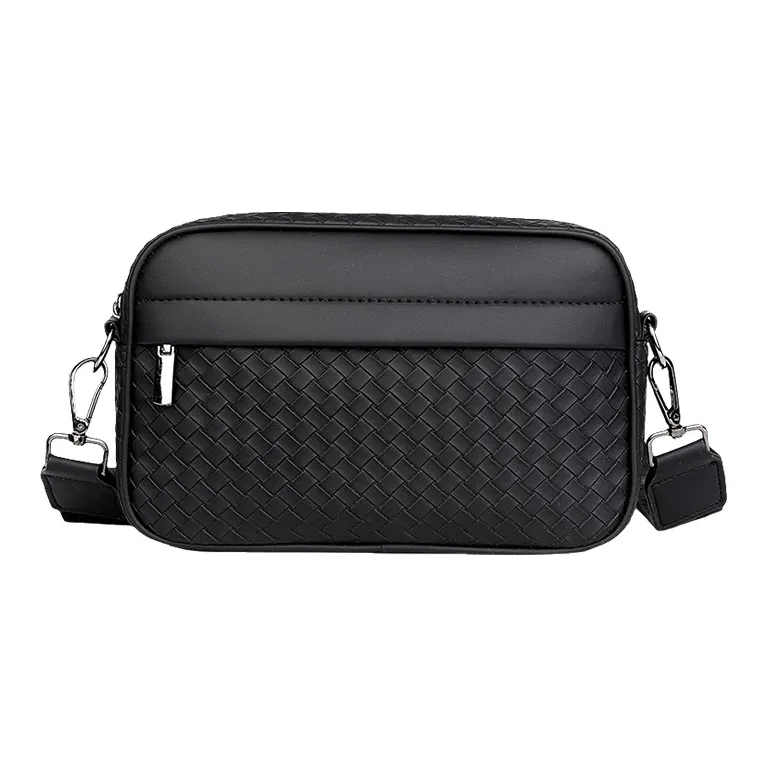ALNI BITTON PU Camera Bag, Crossbody Bag Regular Men's Black-0