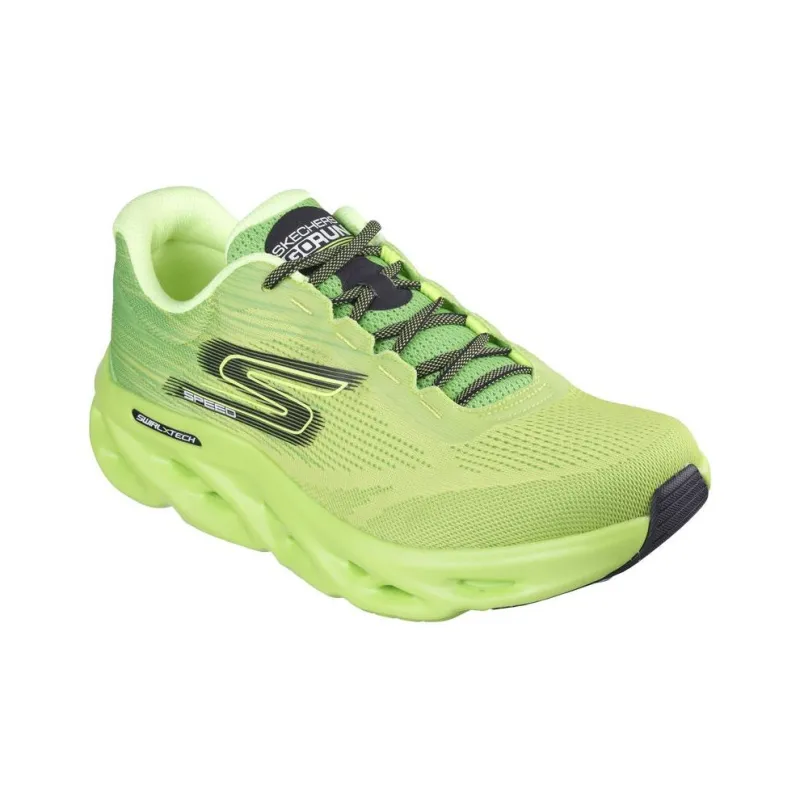 Skechers Go Run Speed Cushioning Anti Slip And Wear Resistant Low Top Casual Running Shoes Men's Green-2