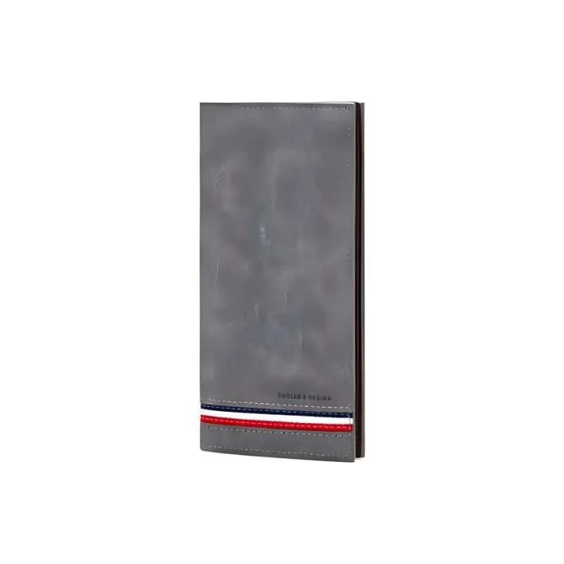 CNOLES Synthetic Leather Wallets Clutches Small Size Men's Dreamy Gray-1