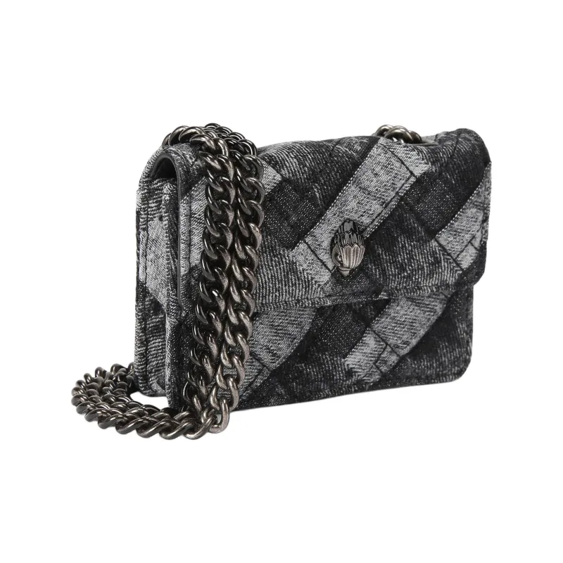 Kurt Geiger London Denim Shoulder Bag Crossbody Bag Extra Mini Women's Black-1
