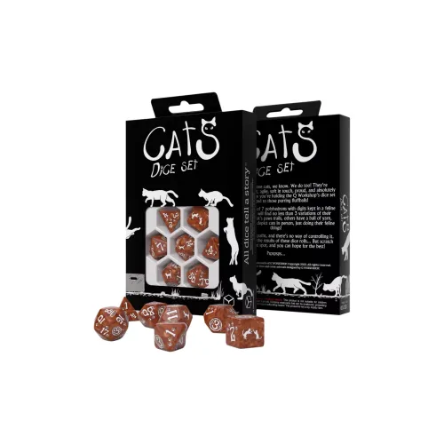Q WORKSHOP CATS Dice Set Muffin Board Games