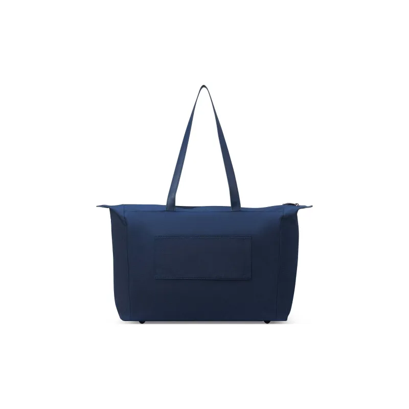 DELSEY Polyester Nylon Blend Tote Bag Shopping Bag Shoulder Bag Handbag Unisex Blue-2