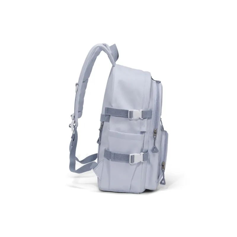 Simvay Clos Fabric Backpack Large Size Women's Cream Blue-2