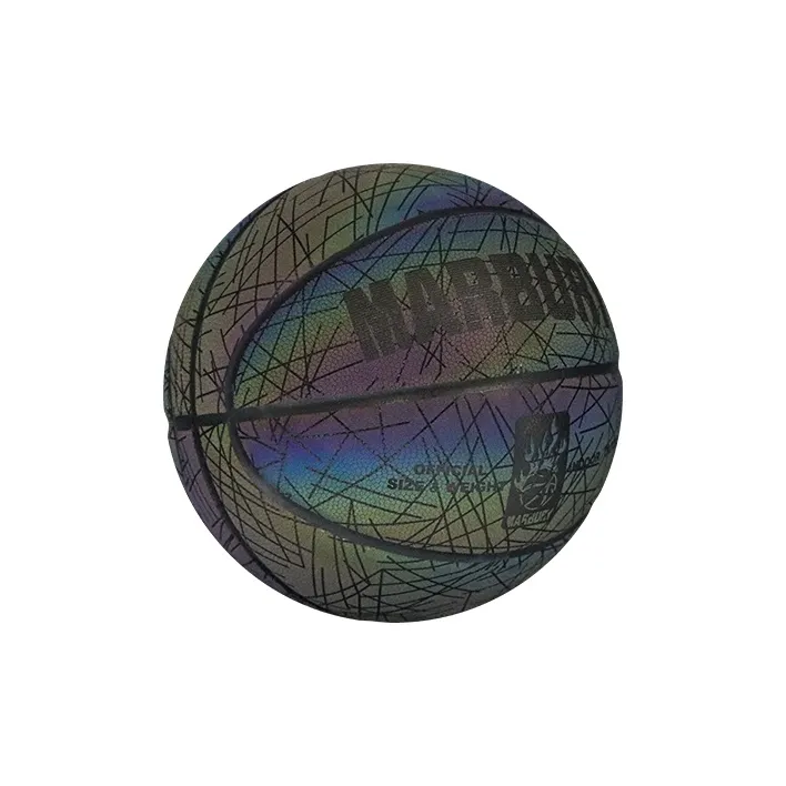 MARBURY Reflective Luminous Series Synthetic Leather Basketball Starry Sky Rainbow Size 7 Training-3