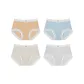 Sky Blue+Shrimp Red+Cream Skin Tone+Elegant White