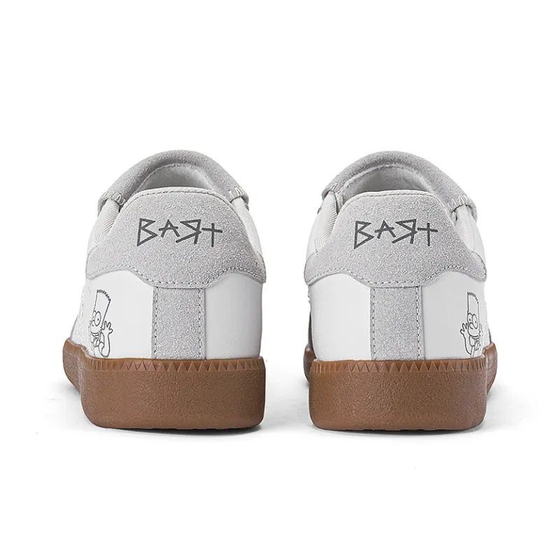The Simpsons Skateboard Shoes Unisex Low Top Beige Apricot/Lotus Leaf Green/Silver Gray-5
