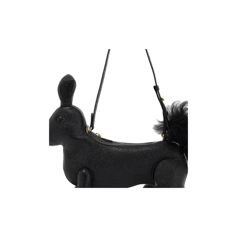 THOM BROWNE Squirrel Motif Zipped Shoulder Bag-2