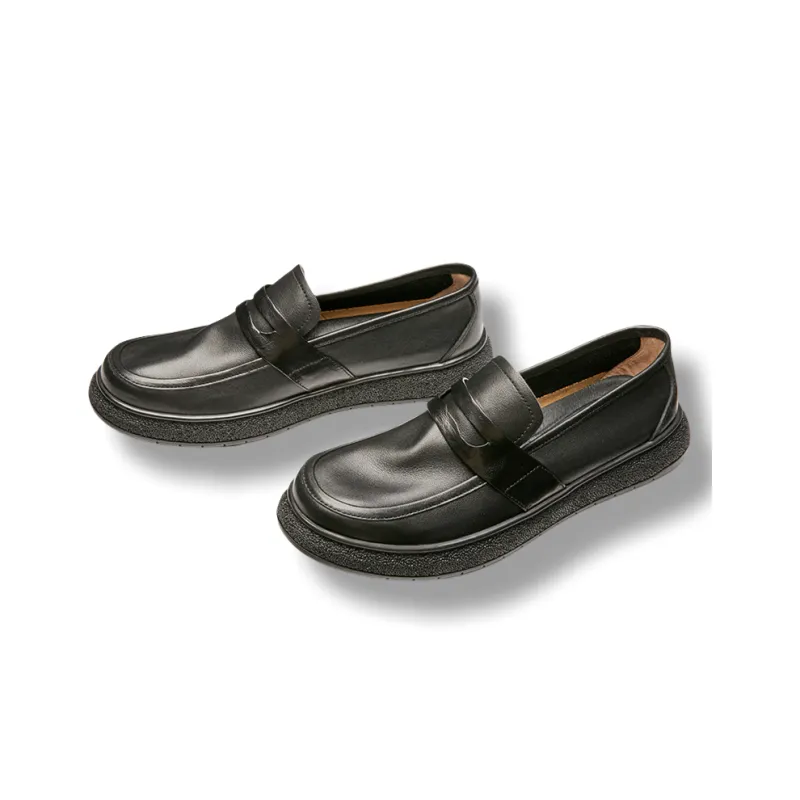 Brounvanm Loafers Men Black/Brown-7