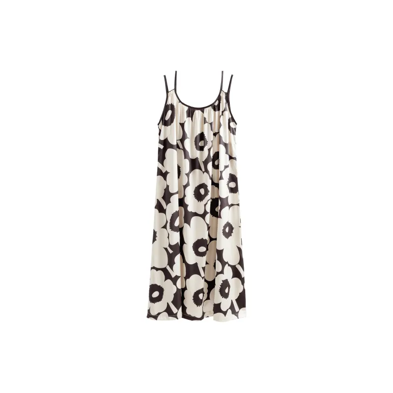 XUANZHITING Nightgown Women's Black-1