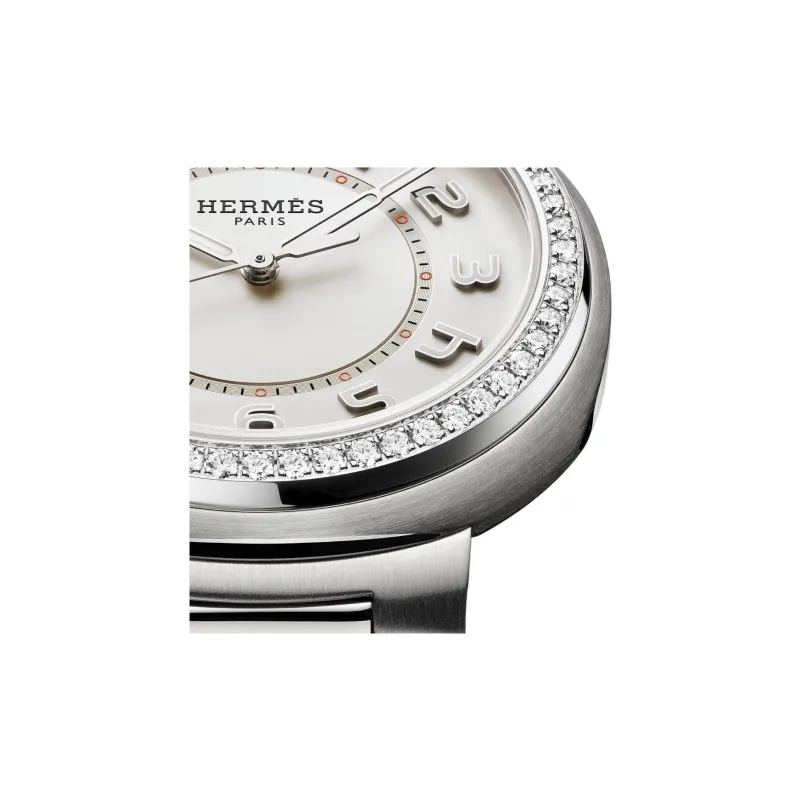 HERMES Wrist Watch Automatic Mechanical Movement Stainless Steel Strap 36mm Silver Dial Unisex-2