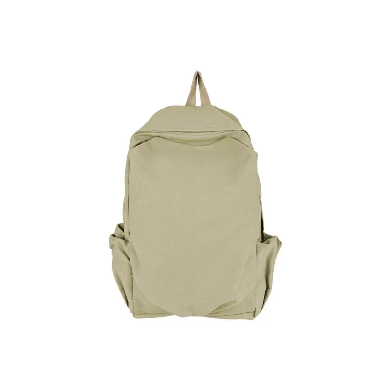 Dusen Kangaroo Canvas Backpack Unisex Red/Purple/Black/Khaki/Dark Green-12