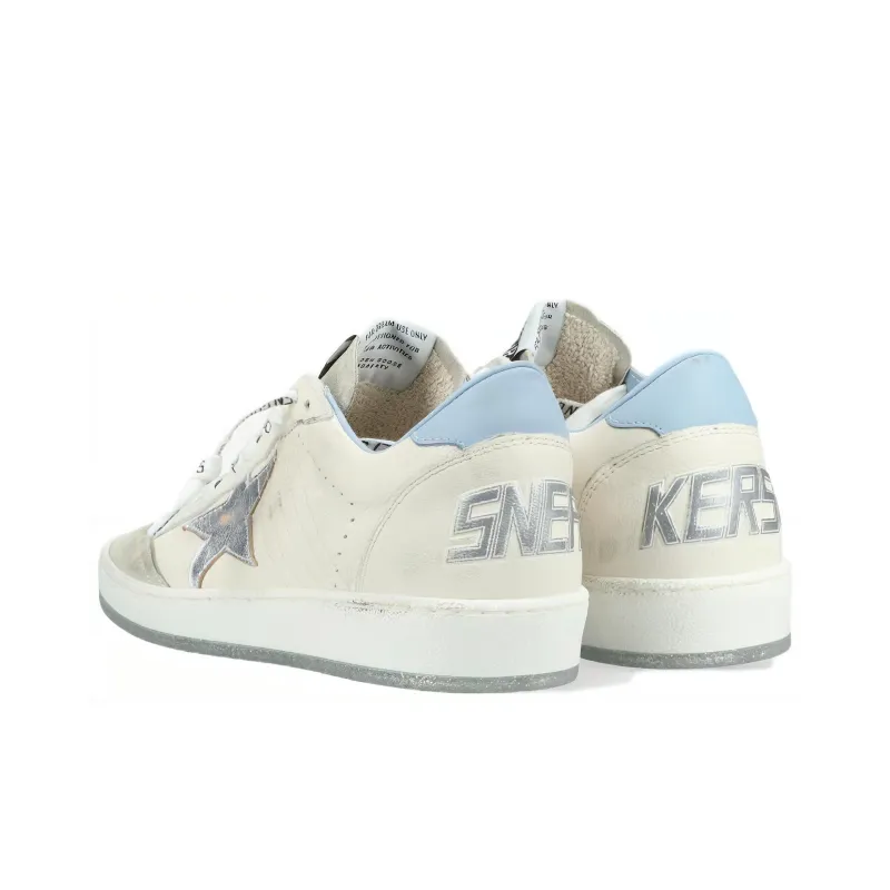 Golden Goose Ball Star White Blue Fog Silver Women's-2