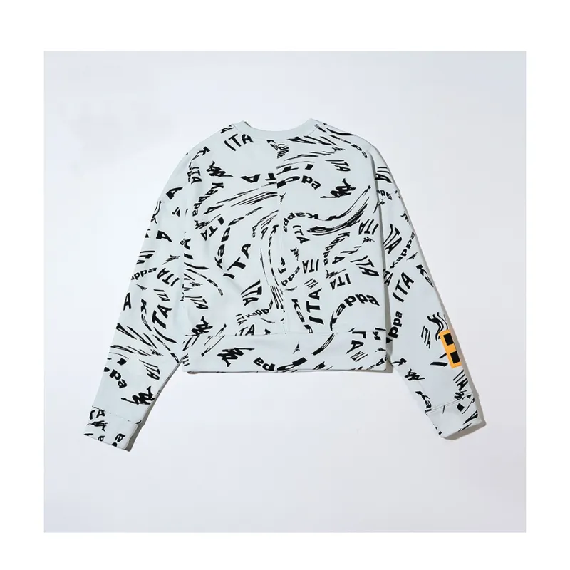 Kappa Sweatshirt Women's Ivory White-1