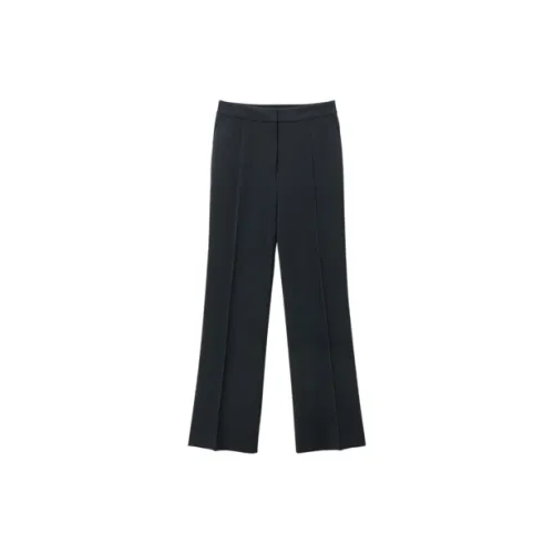 OVV Suit Trousers Women's Navy Blue Pure Color 06