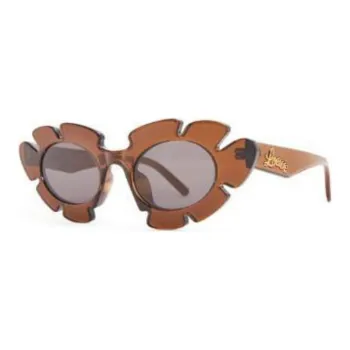 LOEWE Injection Molding Nylon Oval Sunglasses Unisex Brown