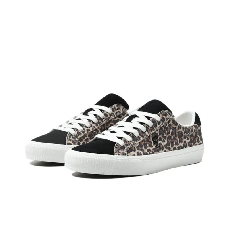 GOLUCK Cushioning, Wear Resistant Low Top Skateboard Shoes Unisex Leopard-1