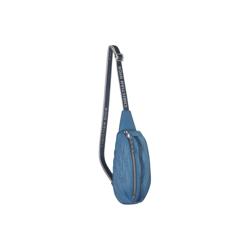 DIOR Scarab Nylon Shoulder Bag Crossbody Bag Mini Men's Blue-1