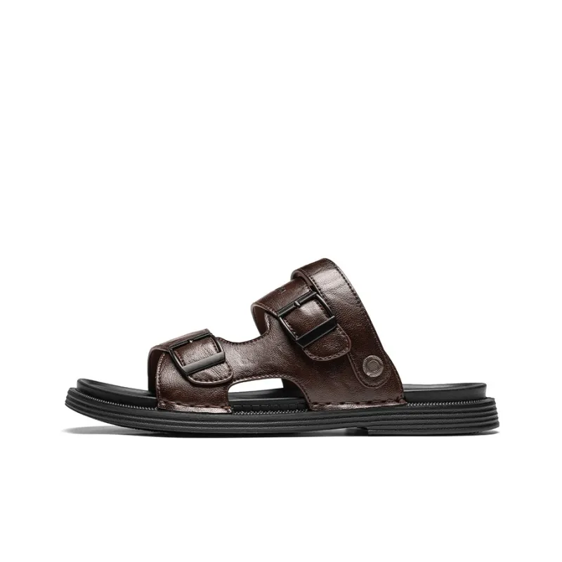 G.N.SHIJIA Beach Sandals Men Black/Brown-1