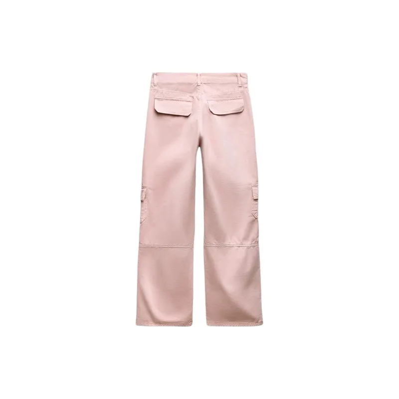 ZARA Cargo Pants Women's Pink-1