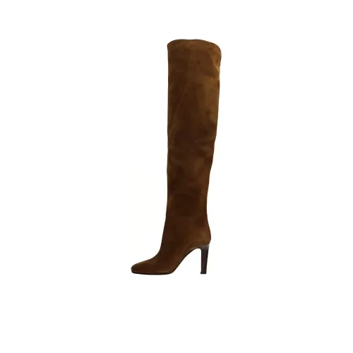 SAINT LAURENT Knee-high Boots Women's Brown