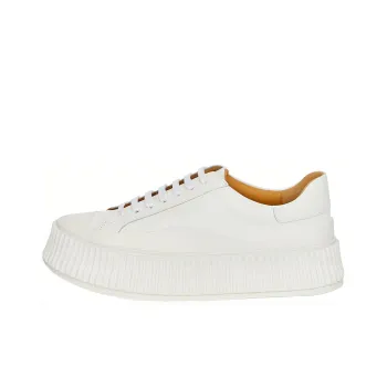 JIL SANDER Low Top Stylish Skateboarding Shoes Women's White