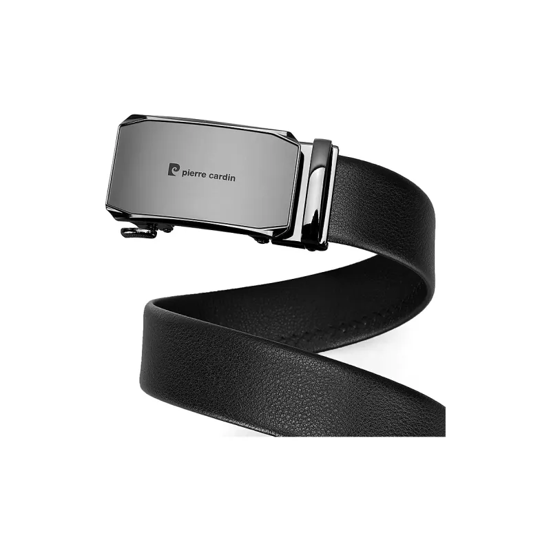 PIERRE CARDIN Genuine Cow Leather Automatic Buckle Father, Dad, And Father in Law Box Men's Width 3.5CM-22