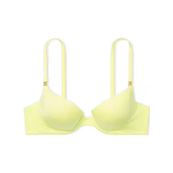 Victoria's Secret Icon Collection 5724 Comfortable Style Icon By Smooth Push Up Demi Bra Women's Yellow