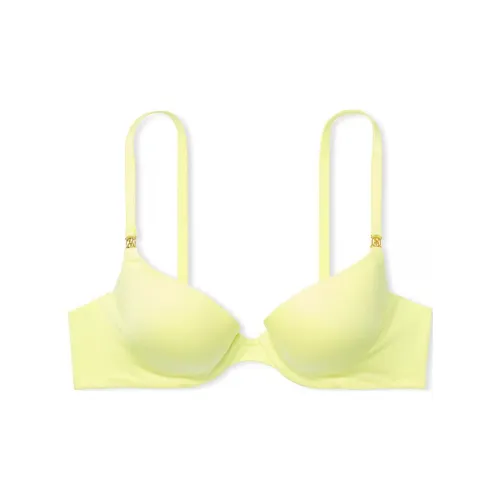 Victoria's Secret Icon Collection 5724 Comfortable Style Icon By Smooth Push Up Demi Bra Women's Yellow
