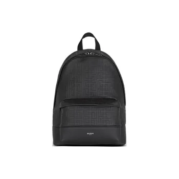 BALMAIN Pb Labyrinth Monogram Backpack