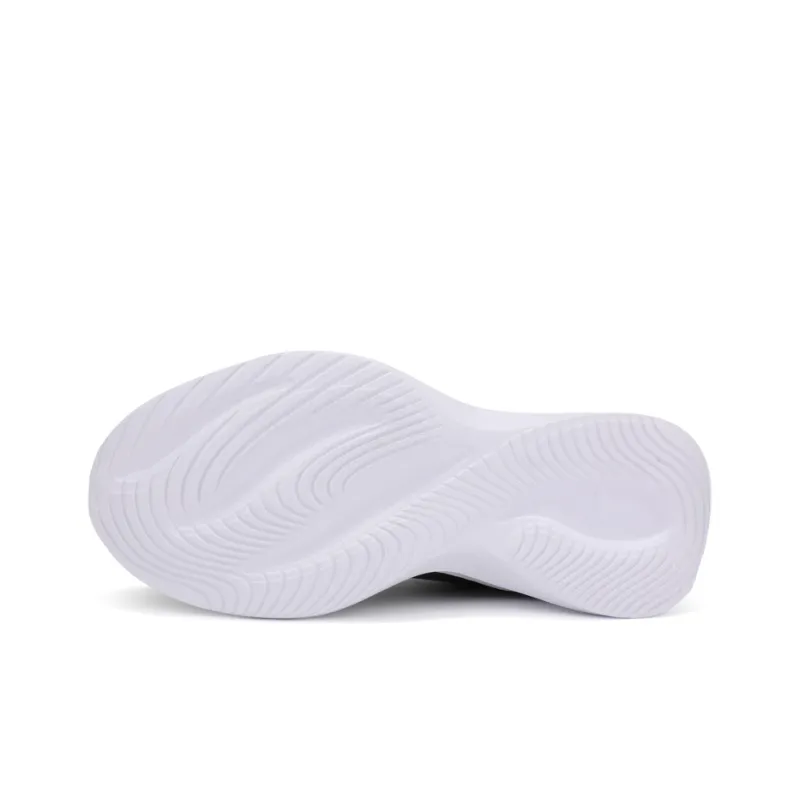 QIAODAN Shock Absorbing, Non Slip, Wear Resistant, Breathable And Lightweight Casual Running Shoes Men's Black White-5