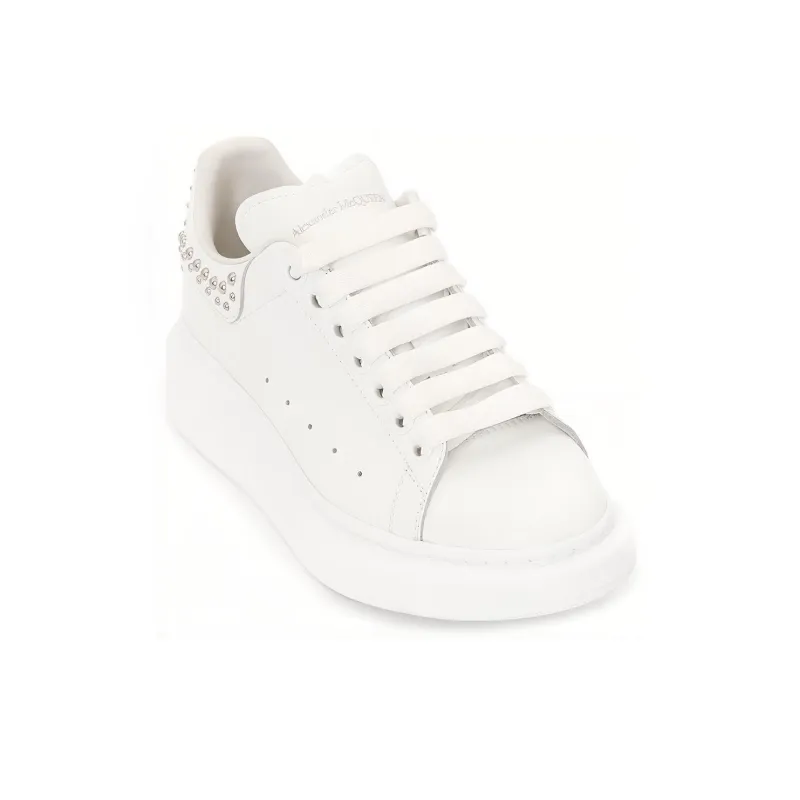 Alexander McQueen Studded Oversized Sneakers 'White' Women's-3