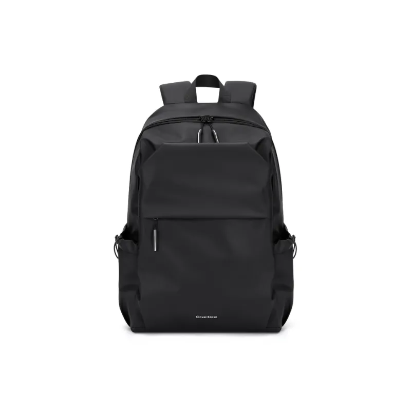 Simvay Clos PU Backpack Large Size Men's Black-1