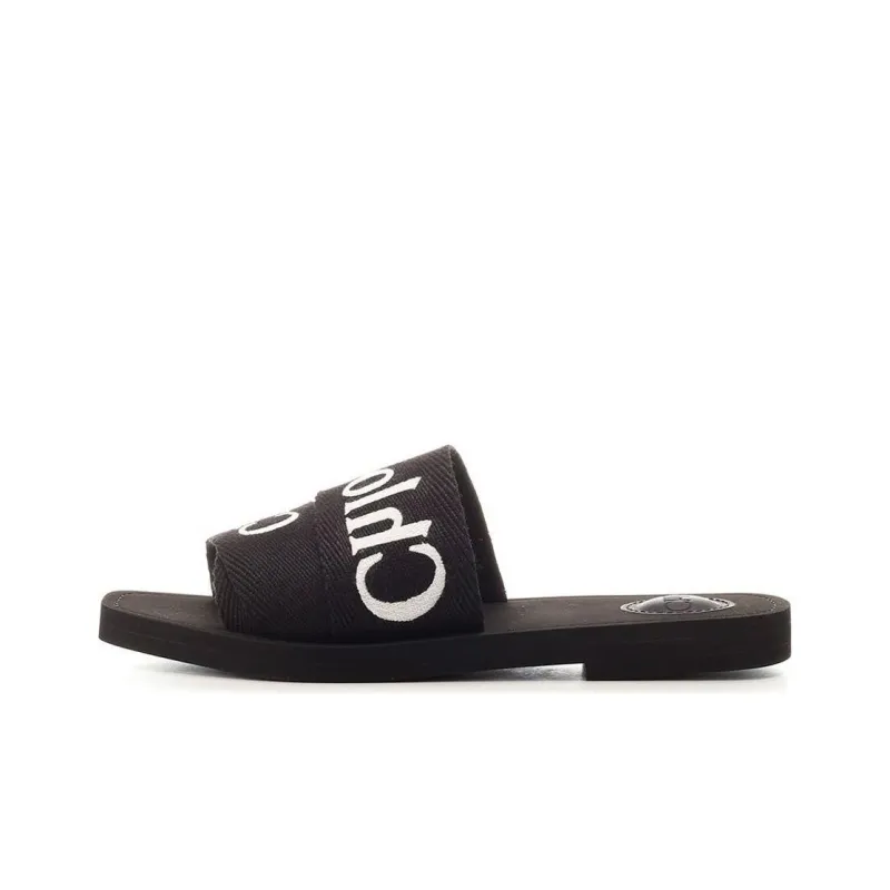Chloe Slide Slippers Women's Black-0