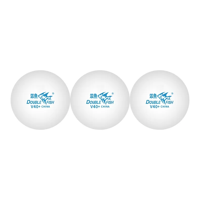 DOUBLEFISH Table Tennis High Molecular Weight Stitched Ball High Rebound Resilient White-32